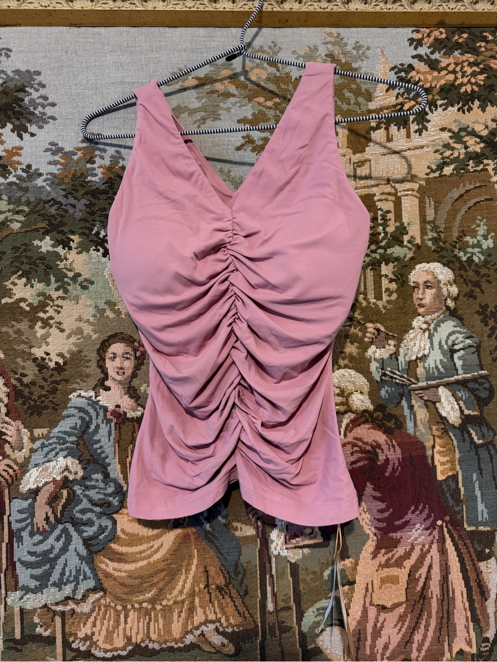 OGL Dusty Rose Ruched Tank Brami